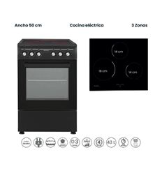 COCINA INFINITON CC-B550V3 50CM 43L NEGRO A - CC-B550V3