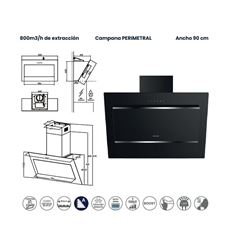 CAMPANA INFINITON 90 CMPTRALBT90 800M3/H A CRISTAA - CMPTRAL-BT90