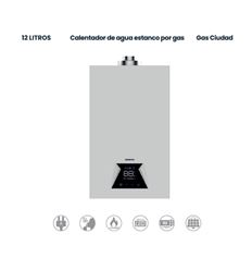 CALENTADOR A GAS NAT. INFINITON 12L 33W A - GWB-12NG