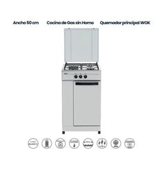 COCINA INFINITON CC3FB 50X55 3F BUT SIN HORNO - CC3FB