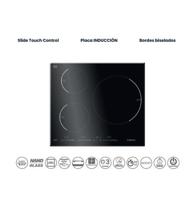 INDUCCION INFINITON IND-3NTA 60CM 3 ZONAS - IND-3NTA