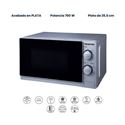 MICROONDAS INFINITON MW-0120X 60L 700W - MW-0120X