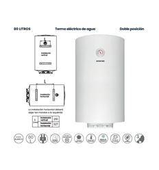 TERMO ELECTRICO INFINITON CAS3HV80L 80L 2000W C - CAS3HV80L
