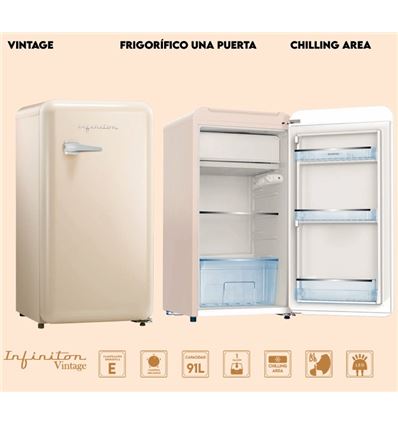 FRIGO INFINITON CLV90L8CEA 87X45CM CREMA E - CLV90L8CEA