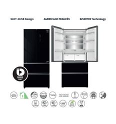 SIDE BY SIDE INFINITON FRD-580Q90NEG 190X83CM E - FRD-580Q90NEG