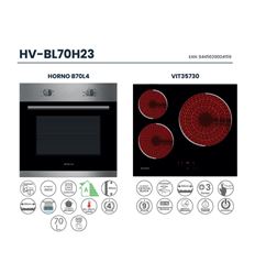 CONJUNTO INFINITON H+V HV-BL70H23 3 ZONAS - HVBL70H23