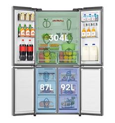 SIDE BY SIDE HISENSE RQ5P470SEIE NF 179X80 E INOX - RQ5P470SEIE
