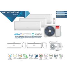 AA MULTISPLIT INFINITON MPTMF120909A2 3X1 8.2KW A+ - MULTI3342