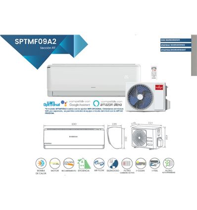 AA SPLIT INFINITON SPTMF09A2 2.6KW A++ R32 - SPTMF09A2