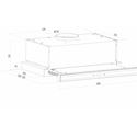 CAMPANA CORBERO 60 MAKALU640X 372,5M3/H A INOX - MAKALU640X-1