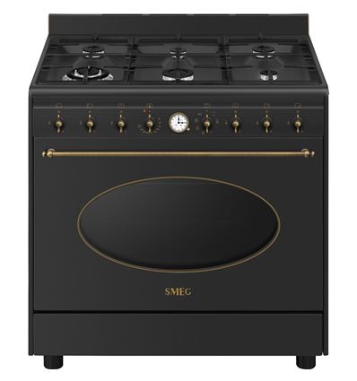 COCINA SMEG CO96GMA9 90X60CM 6F. COLONIAL ANTRACIT - CO90GMAN2