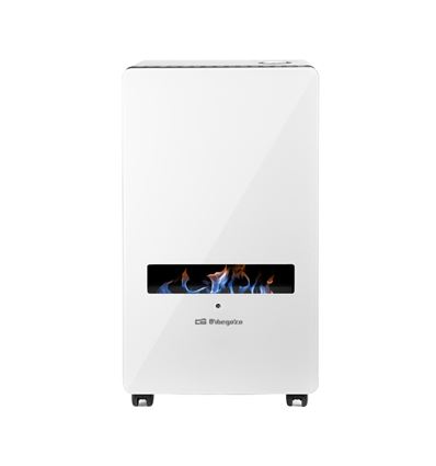 ESTUFA GAS ORBEGOZO HBF120 CRISTAL BLANCA 3800W - HBF120