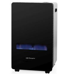 ESTUFA GAS ORBEGOZO HBF100 CRISTAL NEGRA 3800W - HBF100