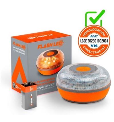 BALIZA DE EMERGENCIA FLASHLED V16 DGT GEOLOC. - 0721175