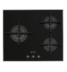 PLACA GAS SMEG PV163B3 60CM 3 ZONAS NEGRO