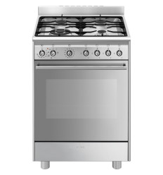 COCINA A GAS SMEG SX61GM 60X60CM 4 ZONAS A