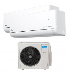 Aire acondicionado multisplit Midea Lite iA R32 2x1 4,2 kW con unidades interiores 09+09