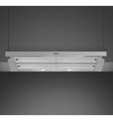 Campana telescópica Smeg KSET999XE 90 cm 664 m³/h clase A color plata