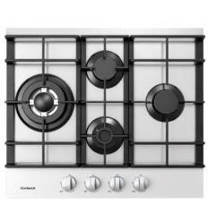 Encimera de gas Corbero CPCGM4F4126W 4 fuegos color blanco sin mandos