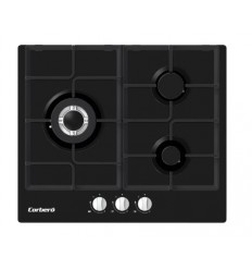 Encimera de gas Corbero CPCGM3F3126N 3 fuegos color negro sin mandos
