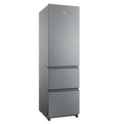 Combi Haier HTR3518ENMX No Frost 185 cm acabado inox clase energética E
