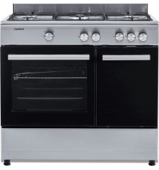 Cocina Corbero CC510GB90X de 90 cm con 5 fuegos y portabotellas en acabado inox