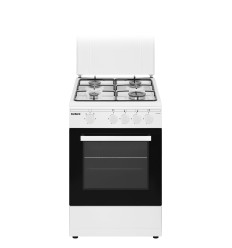 Cocina Corbero CCSF45020BW 50x55 cm 4 fuegos butano color blanco