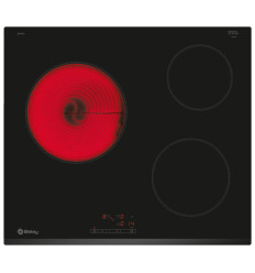 Vitrocerámica Balay 3EB714LR 60 cm con 3 zonas de cocción y bisel frontal