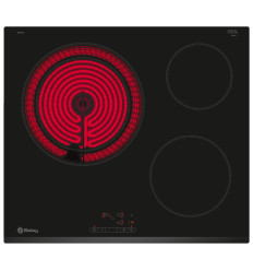 Vitrocerámica Balay 3EB715LR de 60 cm con 3 zonas de cocción y bisel frontal
