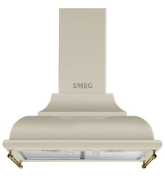 Campana decorativa Smeg KC16POE de 60 cm con extracción de 820 m3/h y clase energética A