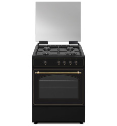 Cocina de butano Vitrokitchen RU6060B 60x60 cm 4 fuegos color negro