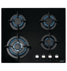 Encimera de gas Cata CCI6031BK 4 fuegos natural sin mandos en color negro