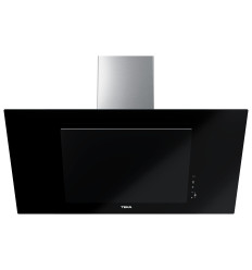 Campana extractora Teka DVT98660TBS negra de 90 cm con 698 m³/h y clase energética A+