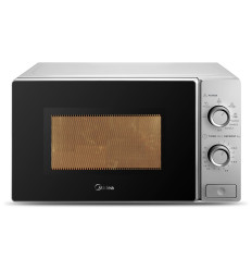 Microondas Midea MCM208GMSP de 700 W y 20 litros en color plata