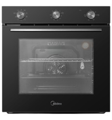 Horno multifunción pirolítico Midea MBOG2M2-M5M80BK 70 litros color negro