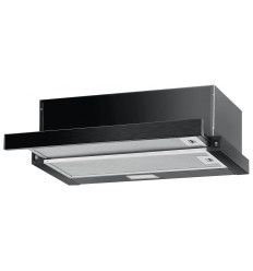 Campana telescópica Mepamsa Slimline 60 en color negro con extracción de 290 m³/h