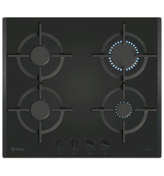Encimera de gas Balay 3ETG664RB 60 cm de cristal negro con 4 zonas de cocción