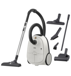 Aspiradora con bolsa AEG AB61H6SW en color blanco