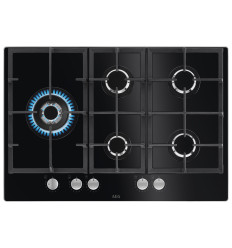 Placa de gas AEG HKB75820NB serie 6000 75 cm negro