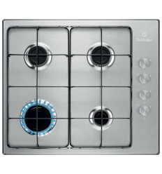 Encimera de gas Electrolux KGS6404SX 4 fuegos acabado inox sin mandos