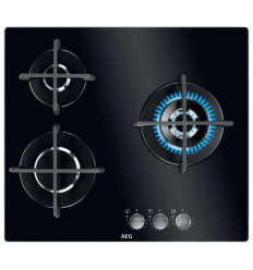 Placa de gas AEG HKB63320NB 3 zonas 60 cm