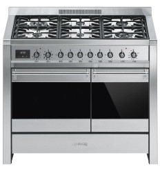 Cocina de gas Smeg A2-81 100x60 cm en acero inoxidable clase energética A