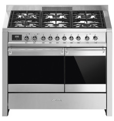 Cocina de gas Smeg A2PY-81 100x60 cm 6 fuegos inox clase A
