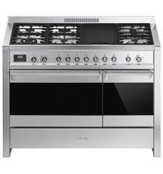 Cocina Smeg A3-81 120x90 cm 6 fuegos inoxidable clase A