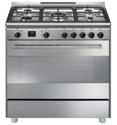 Cocina de gas Smeg BG91PX2 90 cm inox A+