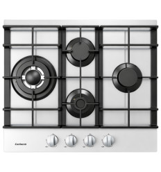 Encimera de gas Corbero CPCGM4F4126W 4 fuegos color blanco sin mandos
