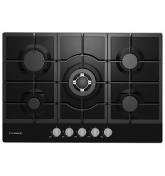 Encimera de gas Corbero CPCGM5F5026N 5 fuegos sin mandos en color negro