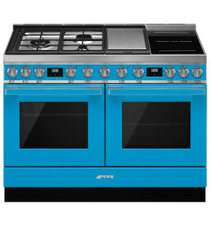 Cocina mixta Smeg CPF120IGMPT 120 x 60 cm turquesa A+