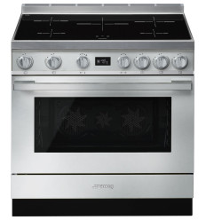 Cocina de inducción Smeg CPF9IPX 90x60 cm 5 fuegos acabado inox clase A+