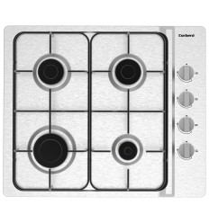 Encimera de gas Corbero CPGS423X 4 fuegos sin mandos acabado inox